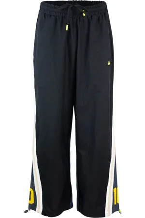 BARROW Bukser, Herre, Sort, L, Bomuld, Sorte Oversized Bukser med Elastisk Talje
