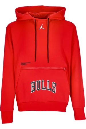 Jordan Sweathshirts & Hoodies, Herre, Rød, XL, Bomuld, Chicago Bulls Statement Hættetrøje
