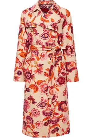 La DoubleJ Frakke, Dame, , L, Bomuld, Milano Trenchcoat i Hottie Print