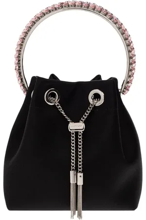 Jimmy Choo Taske, Dame, Sort, ONE SIZE, Uld, Satin Skuldertaske