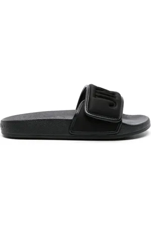 Jimmy Choo Sko, Dame, Sort, 35 EU, Læder, Sort lædersandal med berøringsstroplukning