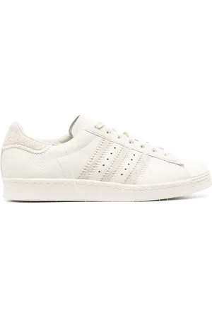 Y-3 Sko, Dame, Hvid, 38 1/2 EU, Læder, Superstar Sneakers