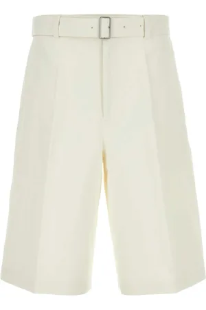 Jil Sander Shorts, Herre, Hvid, L, Linned, Cool og komfortable Bermuda Shorts