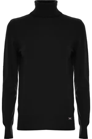 Kocca Strik, Dame, Sort, 2XL, Uld, Tidløs Polo Neck Jumper