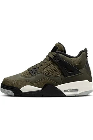 Jordan Sko, Dame, Grøn, 37 1/2 EU, Læder, Medium Olive Sneakers