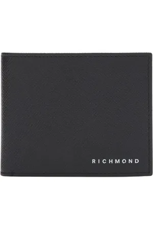John Richmond Tilbehør, Herre, Sort, ONE SIZE, Uld, Wallet med logo