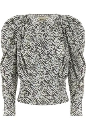 Isabel Marant Top, Dame, Flerfarvet, S, Bomuld, Langærmet top