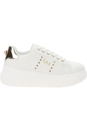 By Byblos Sko, Dame, Hvid, 37 EU, Læder, Dame Sneakers i Imiteret Læder