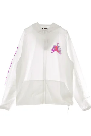 Jordan Sport, Herre, Hvid, XL, Uld, Klassisk Windbreaker Jakke