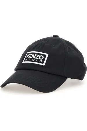 Kenzo Tilbehør, Herre, Sort, ONE SIZE, Bomuld, Baseball Cotton Hat med Tiger Design