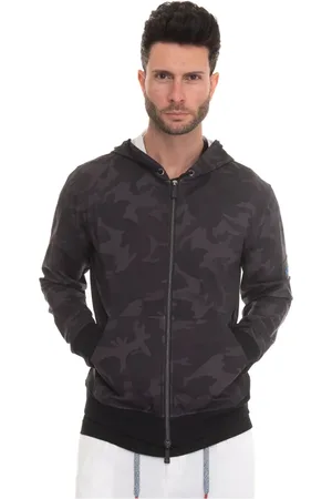 Kiton Sweathshirts & Hoodies, Herre, Sort, L, Bomuld, Harrington Hættejakke