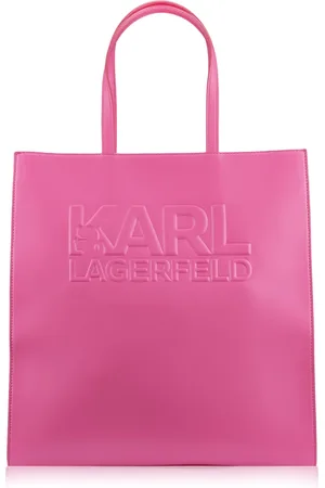 Karl Lagerfeld Taske, Dame, Lyserød, ONE SIZE, Uld, Håndtaske med lynlås