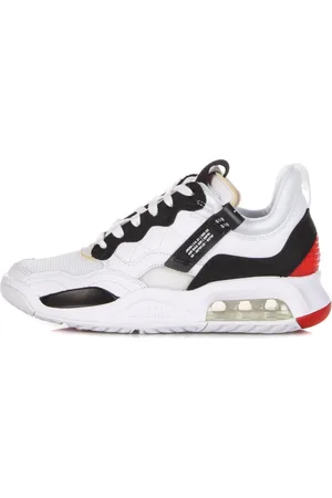 Jordan Sko, Herre, Hvid, 46 EU, Læder, Low-Top Sneakers med Nike Logo