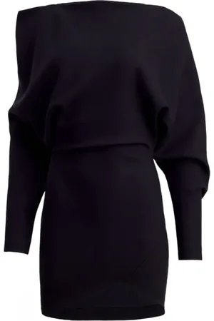 Khaite Kjole, Dame, Sort, XL, Juniper Draped Minikjole