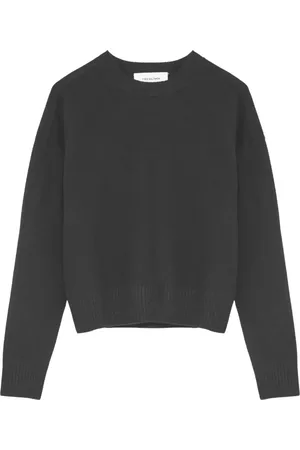 YVES SALOMON Sweathshirts & Hoodies, Dame, Grå, S, Strikket sweater