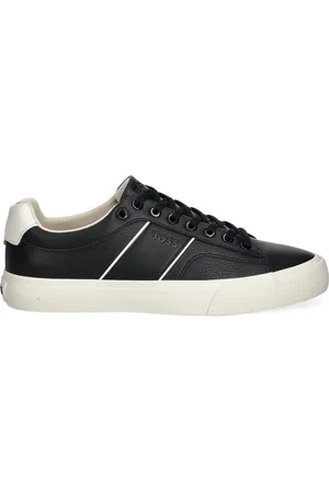 HUGO BOSS Sko, Herre, Sort, 43 EU, Læder, 002 Sorte Sneakers