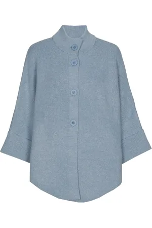 Marie Méro Jakke, Dame, Blå, L, Denim, Denim Blå Knap Cape