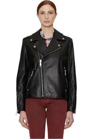 John Richmond Jakke, Dame, Sort, M, Læder, Bomber genderless i 100% læder