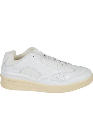 Jil Sander Sko, Herre, Hvid, 45 EU, Low-Top Sneakers med paneldesign