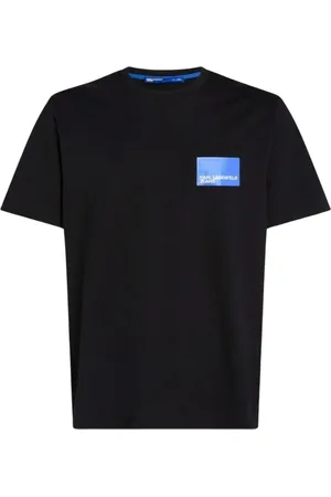 Karl Lagerfeld Top, Herre, Sort, M, Bomuld, Regular Logo T-shirt