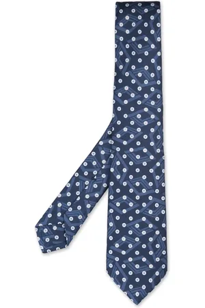 Kiton Tilbehør, Herre, Blå, ONE SIZE, Blåt Elegant Silketørklæde