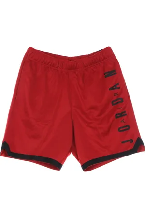 Jordan Sport, Herre, Rød, XL, Polyester, Grafiske Strik Basketball Shorts