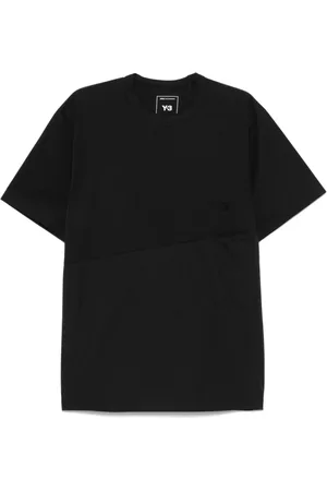 Y-3 Top, Herre, Sort, L, Logo Detail Crew Neck T-shirt