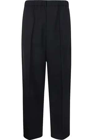 Jil Sander Bukser, Herre, Sort, XL, Uld, Straight Bukser