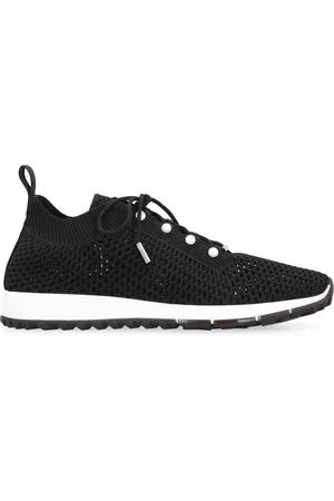 Jimmy Choo Sko, Dame, Sort, 39 EU, Pearl Low-top Sneakers