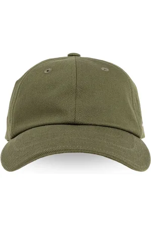 Jacquemus Tilbehør, Herre, Grøn, 60 CM, Uld, Justerbar Kasket med Buet Skygge