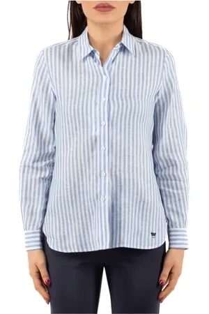 Max Mara Bluser & Skjorter, Dame, Blå, 2XS, Skjorte