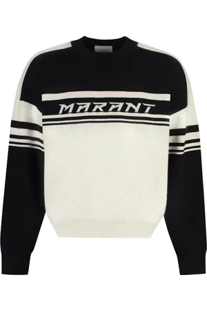 Isabel Marant Strik, Herre, , XL, Bomuld, Stribet sweater med rund hals