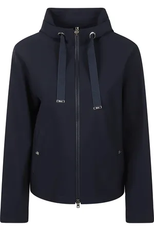 HERNO Jakke, Dame, Blå, L, Polyester, Blå Polyester Elastan Jakke