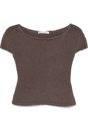 OUR LEGACY Bluser & Skjorter, Dame, Brun, 2XS, Uld, Sculpt Tank Top til Stilfuldt Look