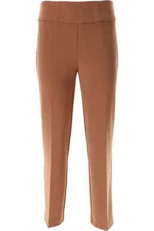 Joseph Ribkoff Bukser, Dame, Brun, 2XL, Uld, Stilfulde brune chinos