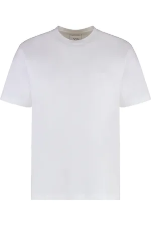 Y-3 Top, Herre, Hvid, L, Bomuld, Bomulds T-shirt med Tone-i-Tone Print