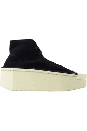 Y-3 Sko, Dame, Sort, 39 1/2 EU, Læder, Kyasu High Sneakers