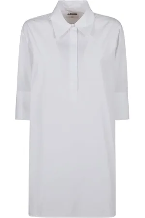 Jil Sander Kjole, Dame, Hvid, 2XS, Bomuld, Hvid Skjorte