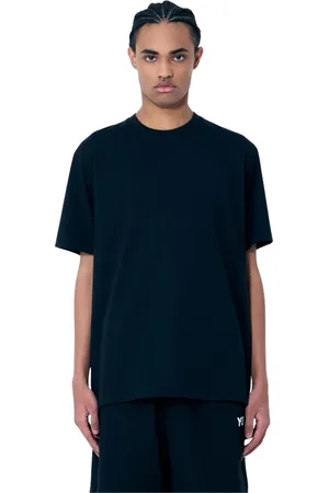 Y-3 Top, Herre, Sort, XL, Bomuld, Mesh Insert Crewneck T-Shirt