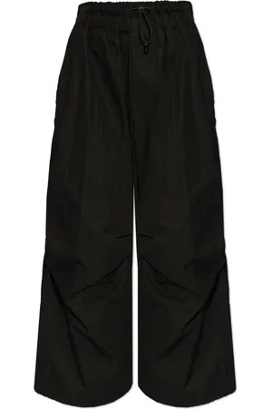Y-3 Bukser, Dame, Sort, S, Bomuld, Wide-leg Bukser