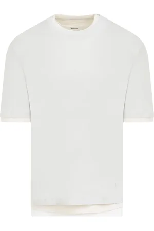 Jil Sander Top, Herre, Hvid, M, Bomuld, Classic Cotton Kit T-Shirt