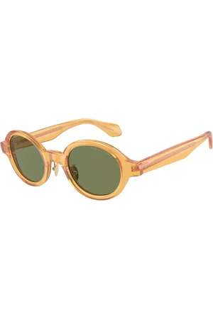 Giorgio Armani Tilbehør, Herre, Gul, 46 MM, Uld, Stilfulde solbriller Ar8205 60632A