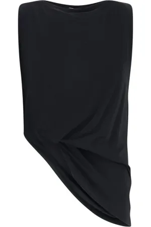 Jacquemus Top, Dame, Sort, M, Crisscross Peplum Top med Bred Krave