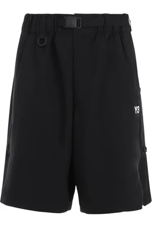 Y-3 Shorts, Herre, Sort, L, Polyester, Sport Uniform Shorts