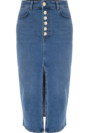 Kocca Nederdel, Dame, Blå, W31, Denim, Denimnederdel
