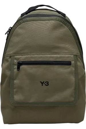 Y-3 Taske, Herre, Grøn, ONE SIZE, Klassisk rygsæk med laptoprum