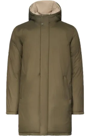 Jott Frakke, Herre, Grøn, XL, Uld, Helsinki Anorak Parka