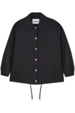 Jil Sander Jakke, Dame, Sort, M, Uld, Let Jakke