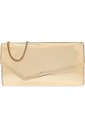 Jimmy Choo Tilbehør, Dame, Gul, ONE SIZE, Uld, Emmie Wallet On Chain