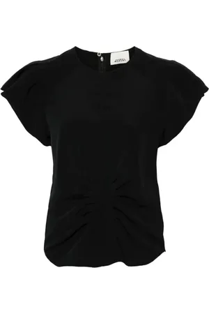 Isabel Marant Bluser & Skjorter, Dame, Sort, 2XS, Polyester, Tullya Bluse